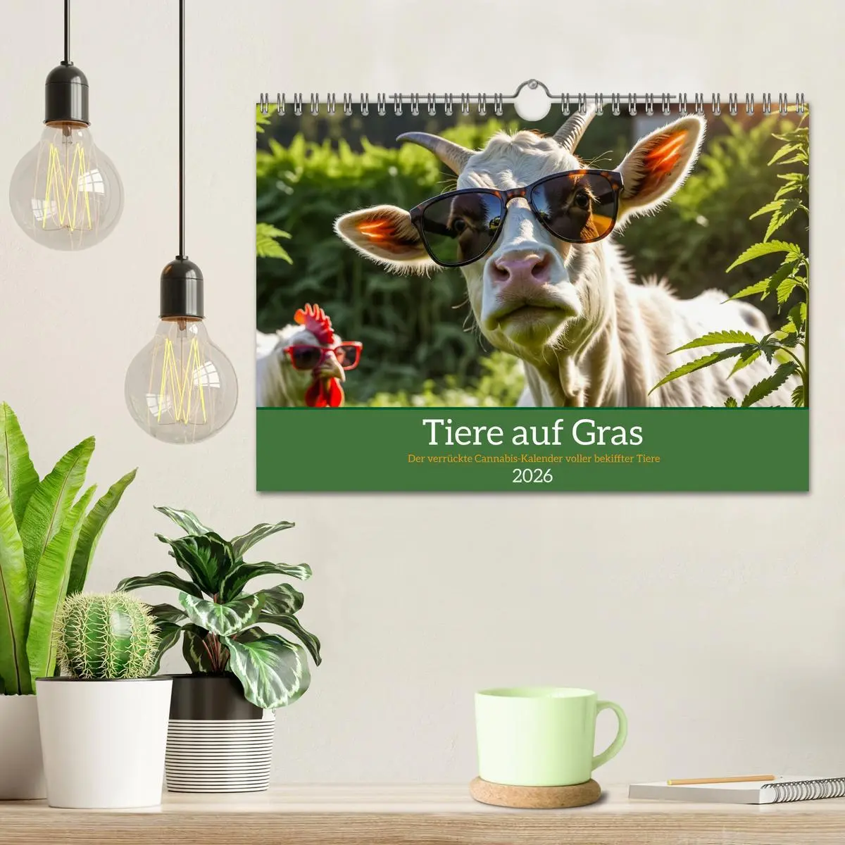 Bild: 9783516636352 | Tiere auf Gras - Der verrückte Cannabis-Kalender voller bekiffter...