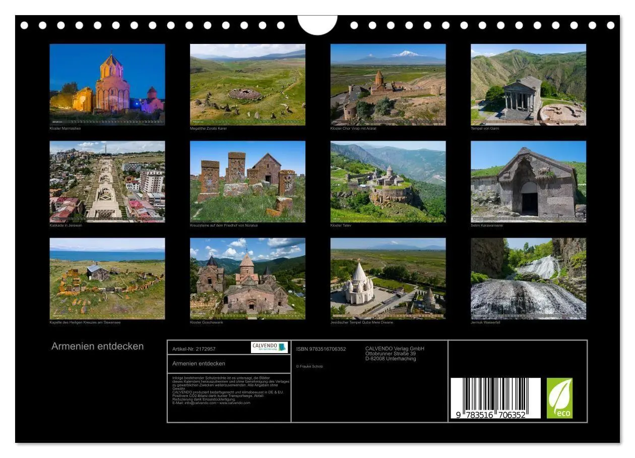 Bild: 9783516706352 | Armenien entdecken (Wandkalender 2026 DIN A4 quer), CALVENDO...