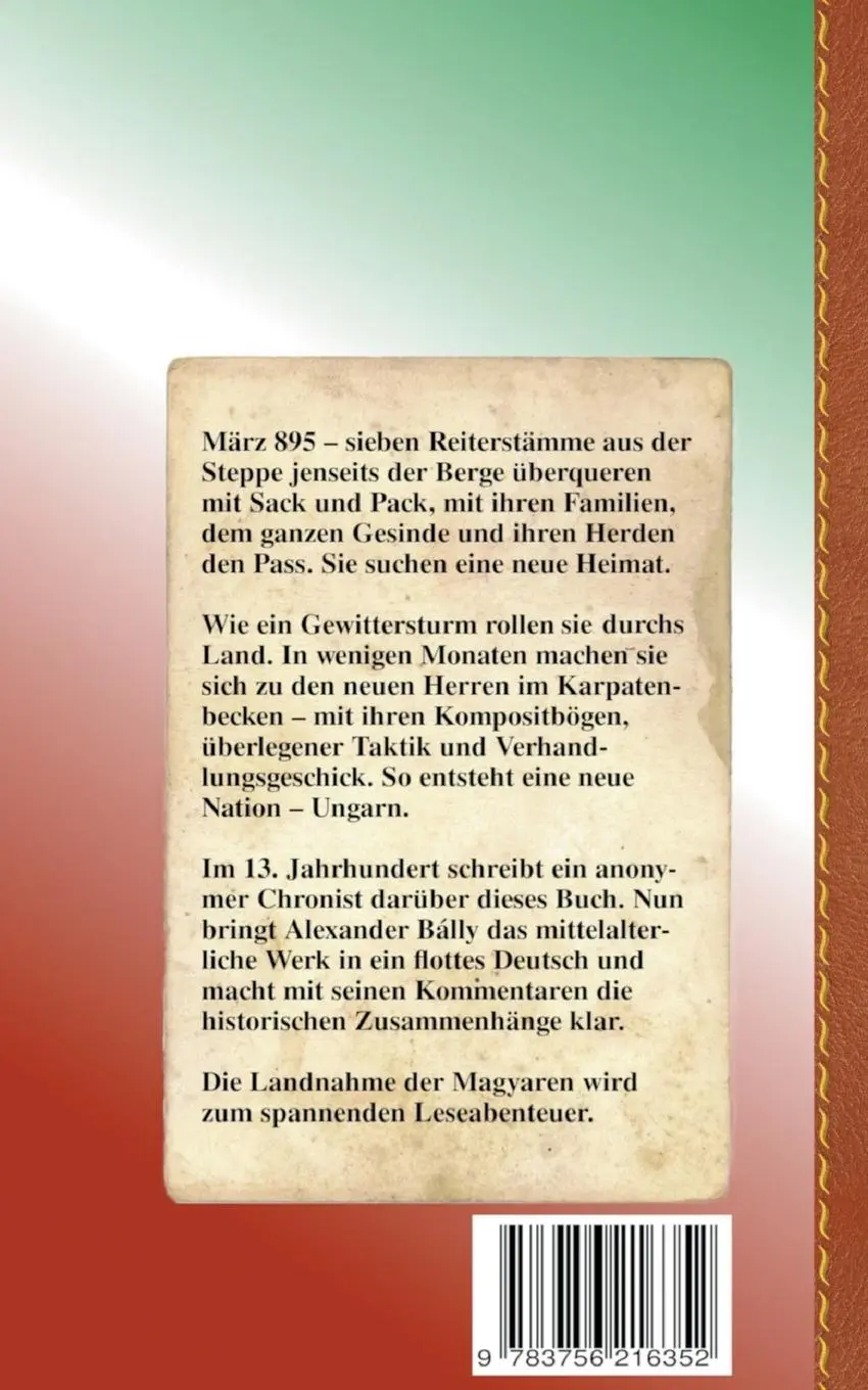 Rückseite: 9783756216352 | Gesta Hungarorum | Anonymus Magister P. | Taschenbuch | Paperback