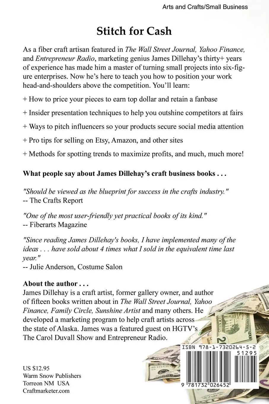 Rückseite: 9781732026452 | Stitch for Cash | James Dillehay | Taschenbuch | Englisch | 2020