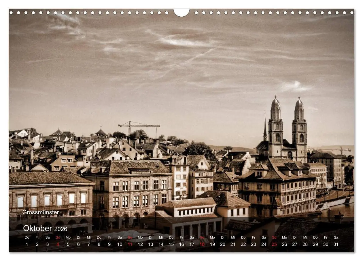 Bild: 9783516176452 | Gutes altes Zürich (Wandkalender 2026 DIN A3 quer), CALVENDO...