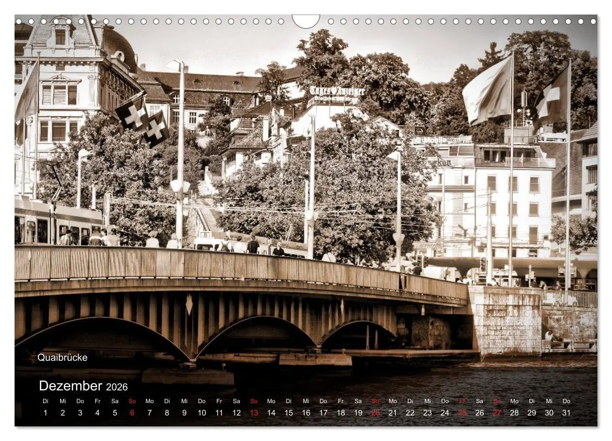 Bild: 9783516176452 | Gutes altes Zürich (Wandkalender 2026 DIN A3 quer), CALVENDO...