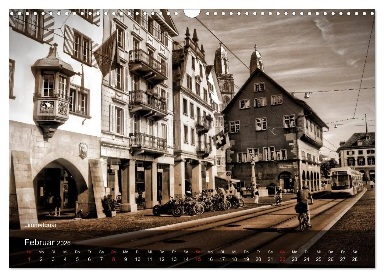 Bild: 9783516176452 | Gutes altes Zürich (Wandkalender 2026 DIN A3 quer), CALVENDO...