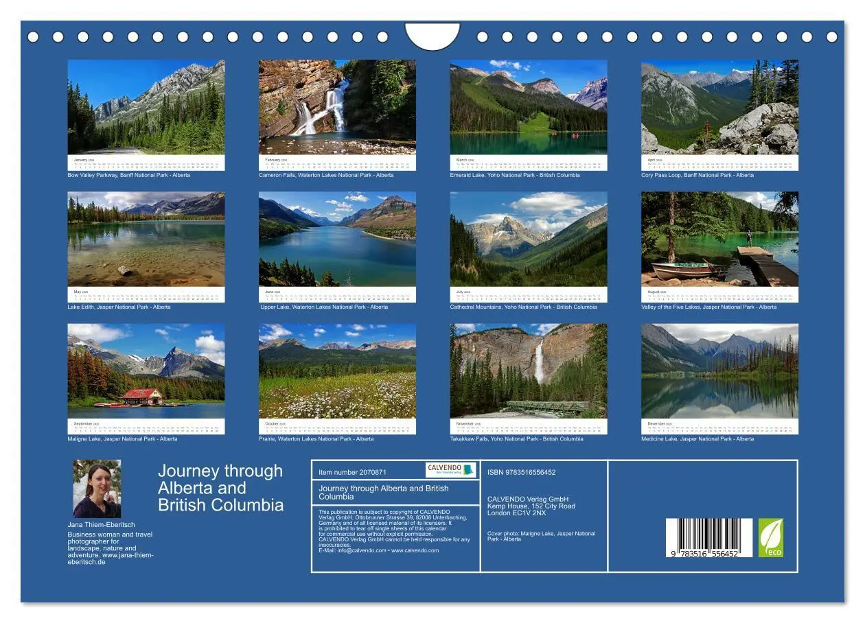 Bild: 9783516556452 | Journey through Alberta and British Columbia (Wall Calendar 2026...
