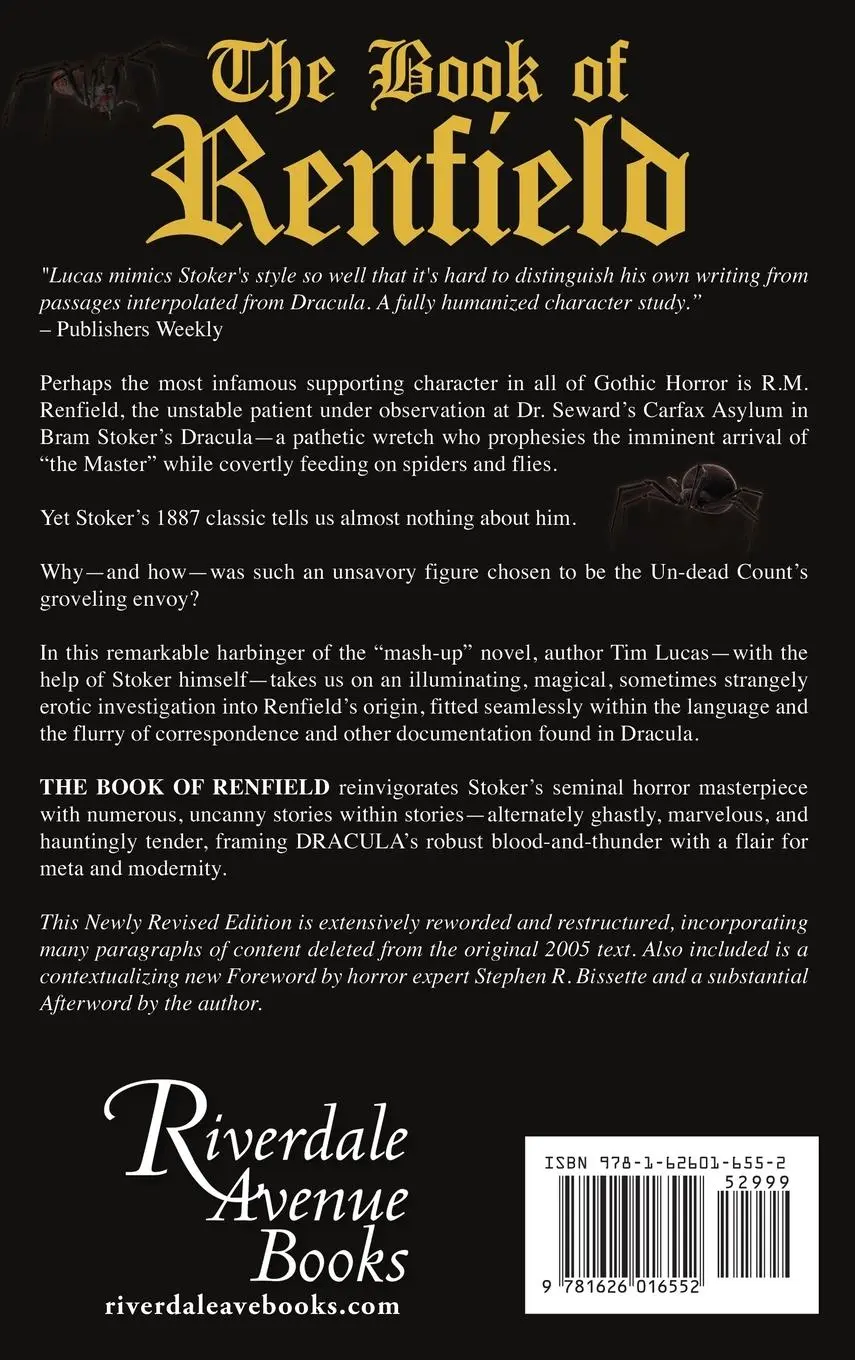 Rückseite: 9781626016552 | The Book of Renfield | A Gospel of Dracula | Tim Lucas | Buch | 2023
