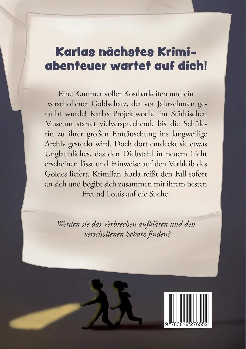 Rückseite: 9783819276552 | Klarer Fall für Karla | Der verschollene Schatz | Mika Sanders | Buch