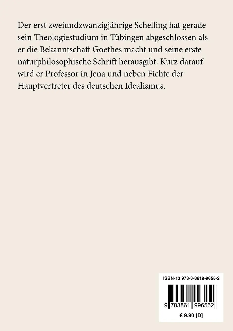 Rückseite: 9783861996552 | Ideen zu einer Philosophie der Natur | Schelling | Taschenbuch | 2016
