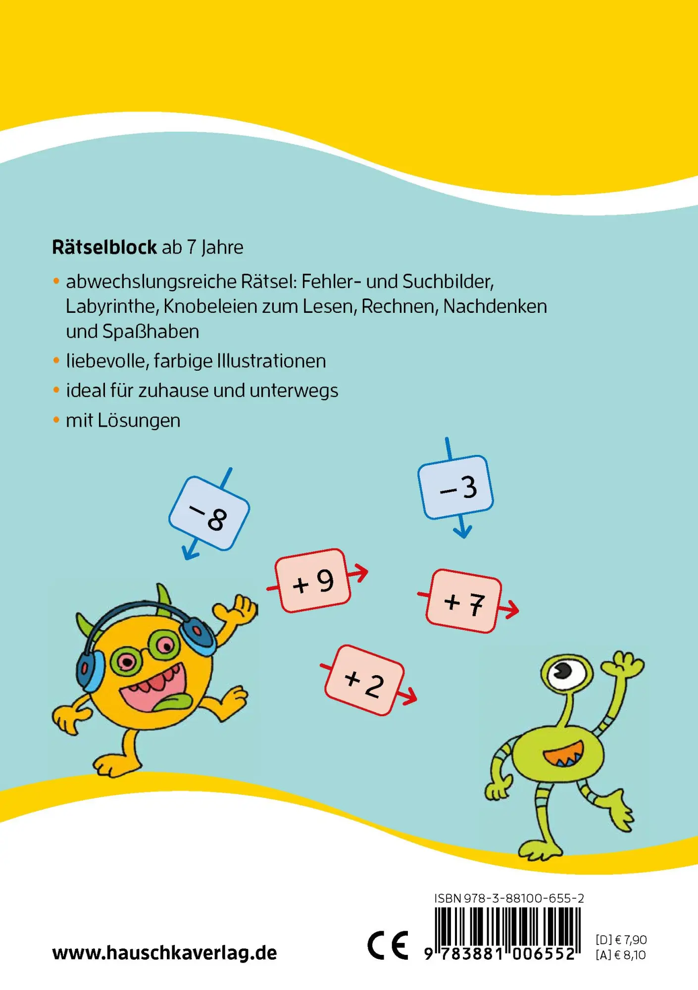Bild: 9783881006552 | Rätselblock ab 7 Jahre, Band 3 | Agnes Spiecker | Taschenbuch | 64 S.
