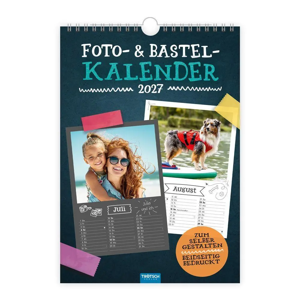 Cover: 9783988026552 | TRÖTSCH - Foto- und Bastelkalender A4 2027 | KG | Kalender | 24 S.