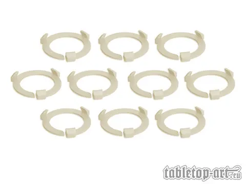 Cover: 704270726652 | Squad Marker - 28.5mm Vanilla White (10) | Tabletop-Art