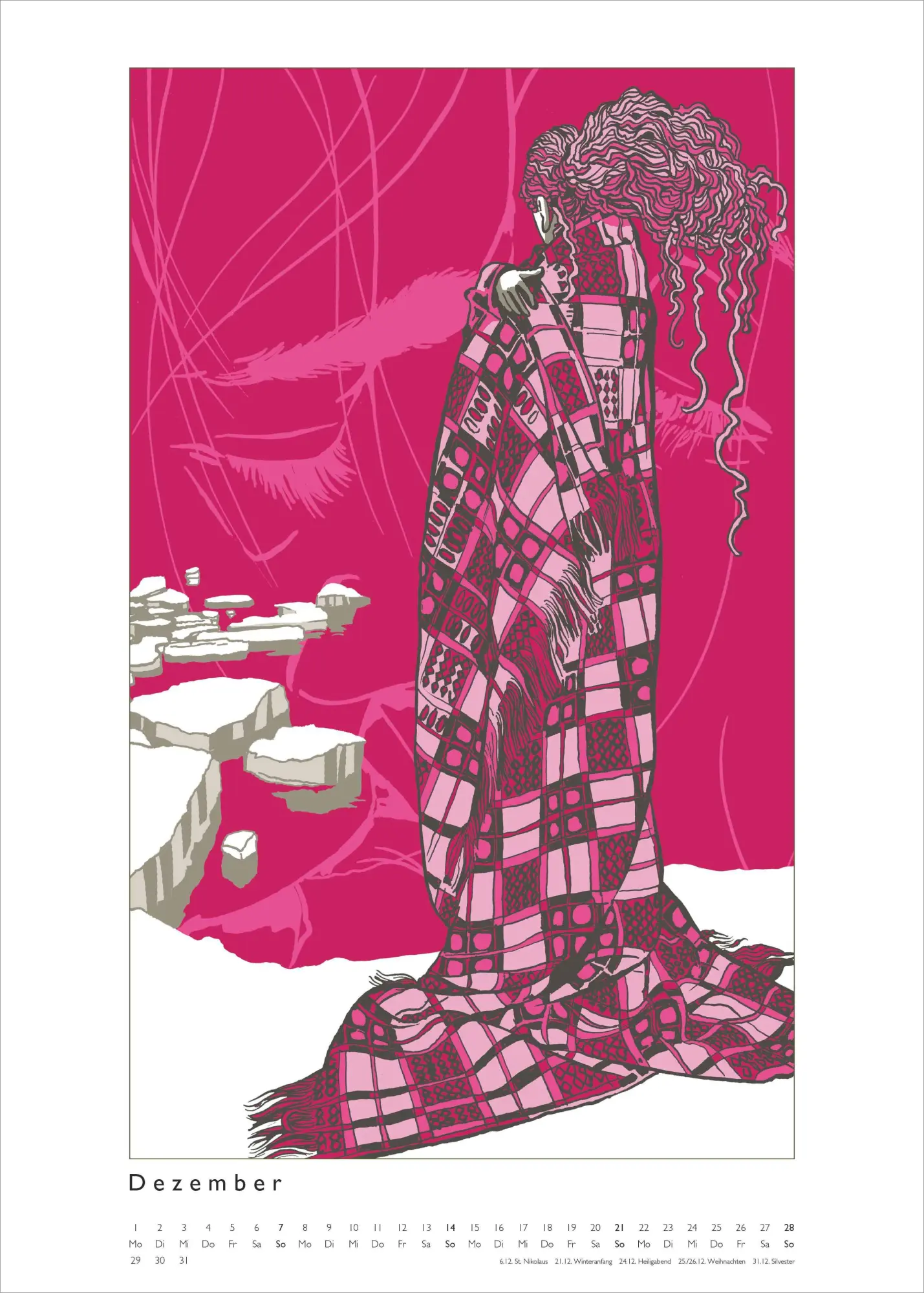 Bild: 4069095006652 | Kat Menschik illustriert Literatur - Literarischer Posterkalender...