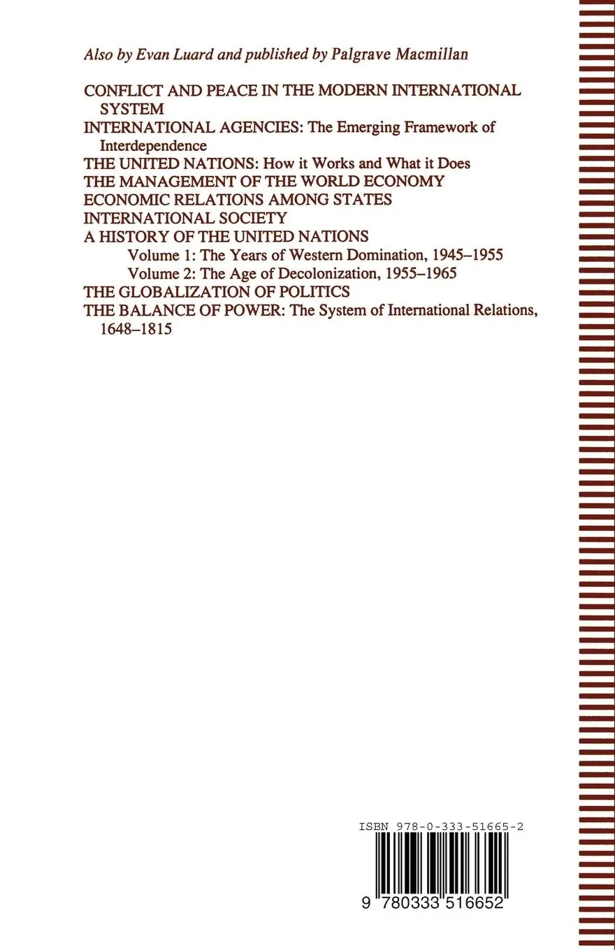 Rückseite: 9780333516652 | Basic Texts in International Relations | Evan Luard | Taschenbuch