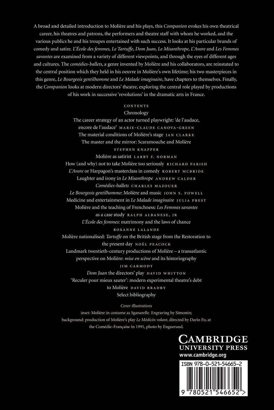 Rückseite: 9780521546652 | The Cambridge Companion to Moliere | David Bradby (u. a.) | Buch