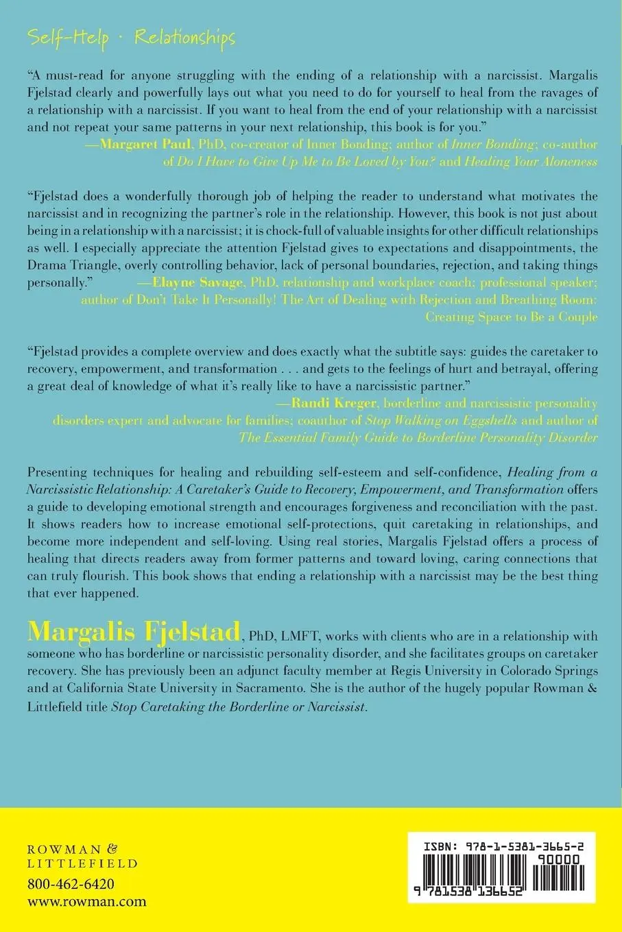 Rückseite: 9781538136652 | Healing from a Narcissistic Relationship | Margalis Fjelstad | Buch