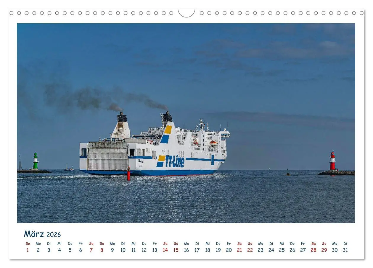 Bild: 9783457516652 | Warnemünde an der Ostsee (Wandkalender 2026 DIN A3 quer), CALVENDO...