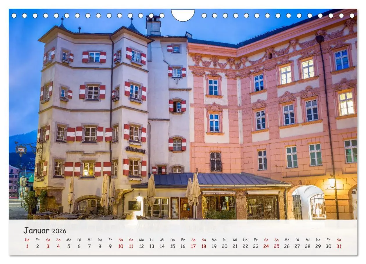 Bild: 9783516606652 | Innsbruck - Die schöne Hauptstadt Tirols (Wandkalender 2026 DIN A4...