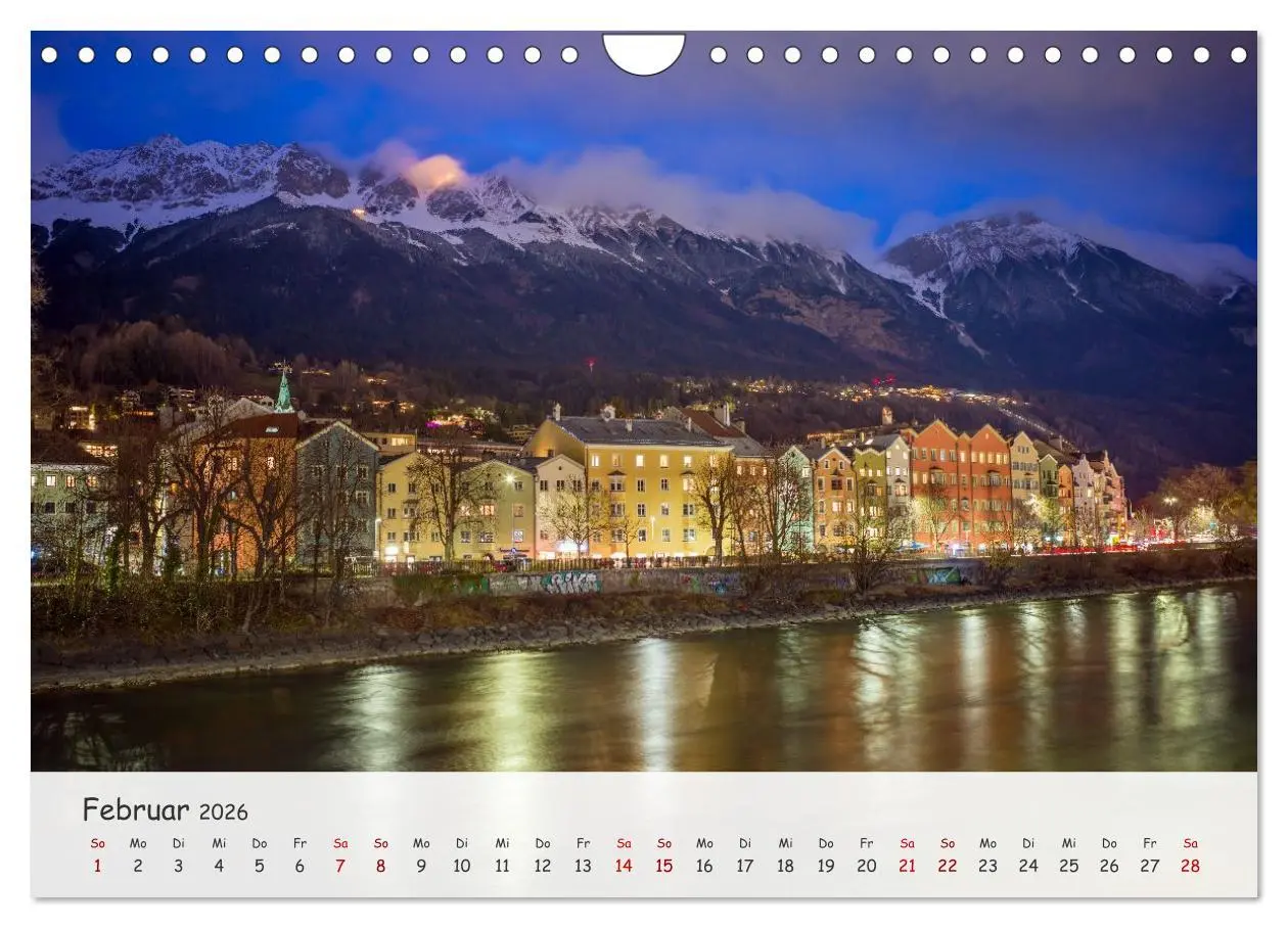 Bild: 9783516606652 | Innsbruck - Die schöne Hauptstadt Tirols (Wandkalender 2026 DIN A4...