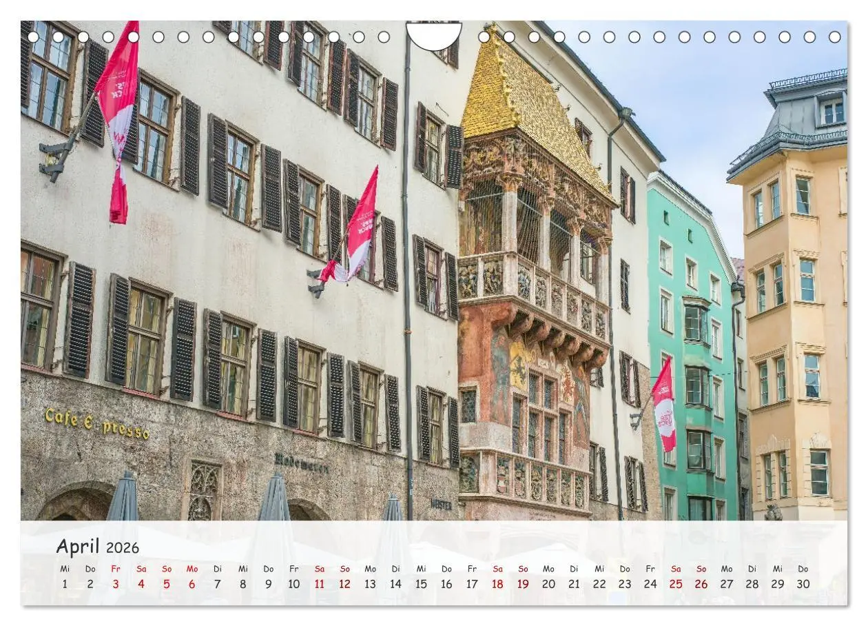 Bild: 9783516606652 | Innsbruck - Die schöne Hauptstadt Tirols (Wandkalender 2026 DIN A4...