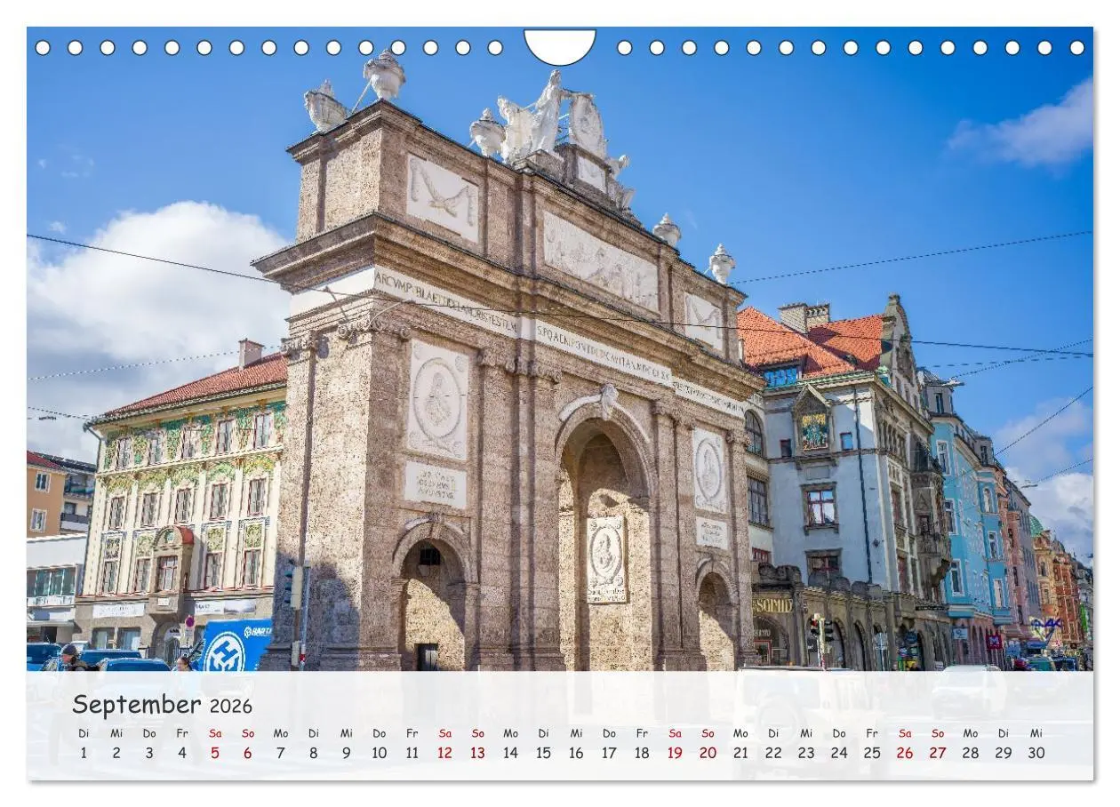 Bild: 9783516606652 | Innsbruck - Die schöne Hauptstadt Tirols (Wandkalender 2026 DIN A4...