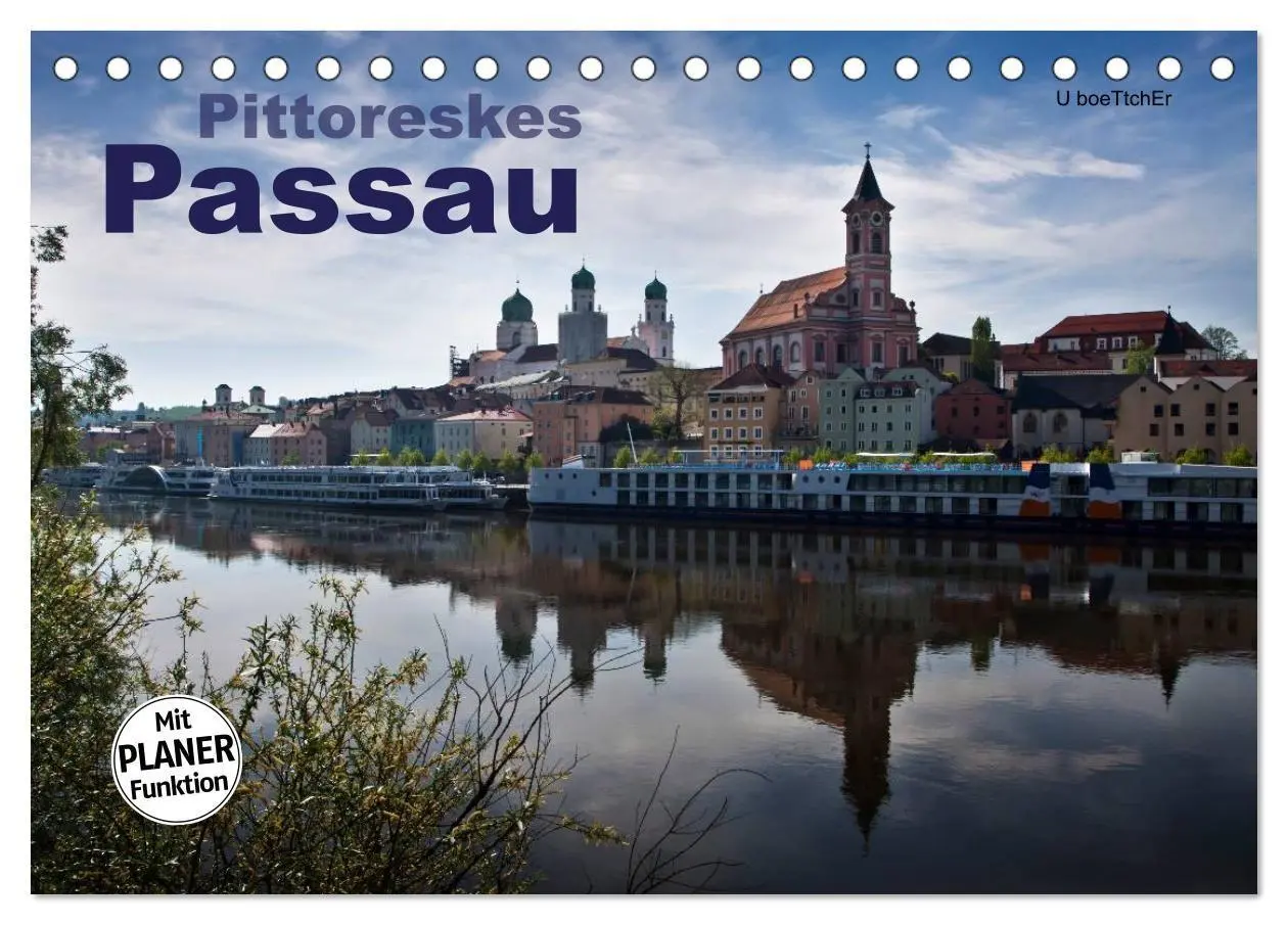 Pittoreskes Passau (Tischkalender 2027 DIN A5 quer), CALVENDO Monatskalender