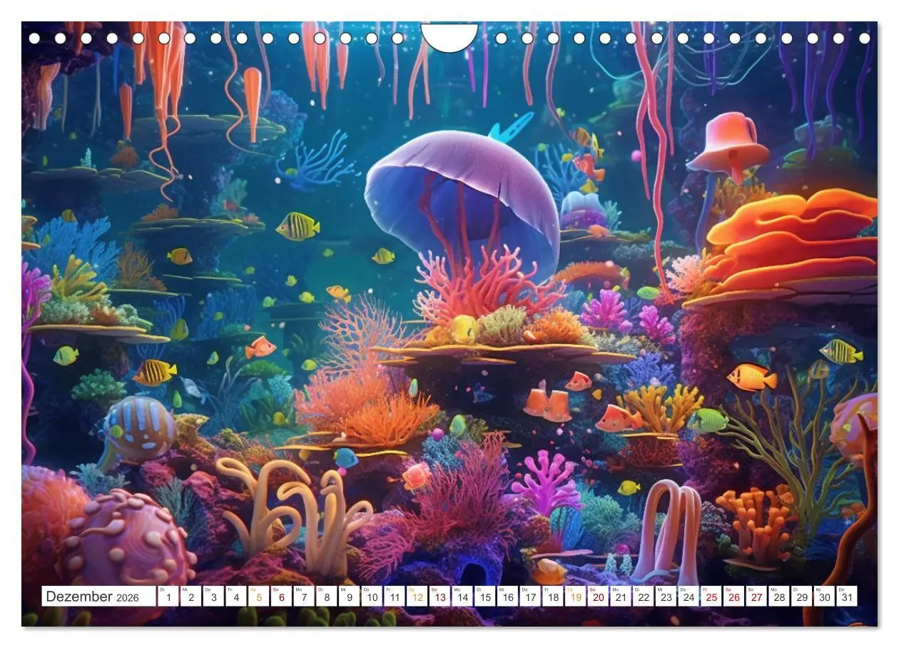 Bild: 9783457366752 | Unten im Meer ist was los (Wandkalender 2026 DIN A4 quer), CALVENDO...