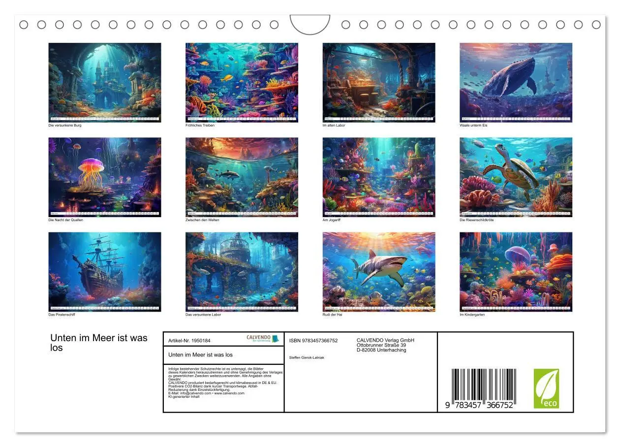 Bild: 9783457366752 | Unten im Meer ist was los (Wandkalender 2026 DIN A4 quer), CALVENDO...