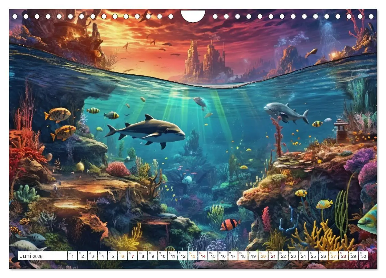 Bild: 9783457366752 | Unten im Meer ist was los (Wandkalender 2026 DIN A4 quer), CALVENDO...