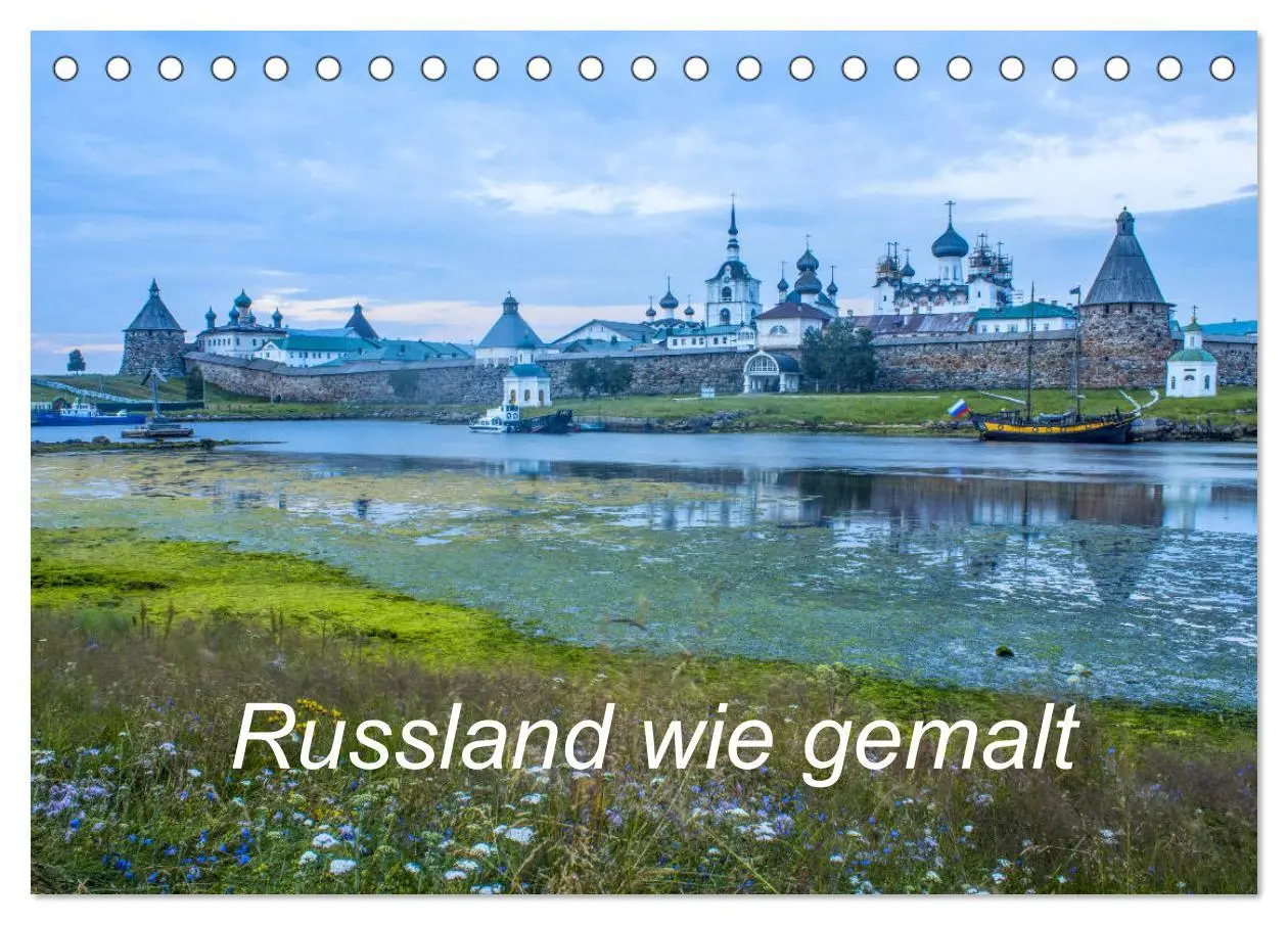 Cover: 9783457676752 | Russland wie gemalt (Tischkalender 2026 DIN A5 quer), CALVENDO...