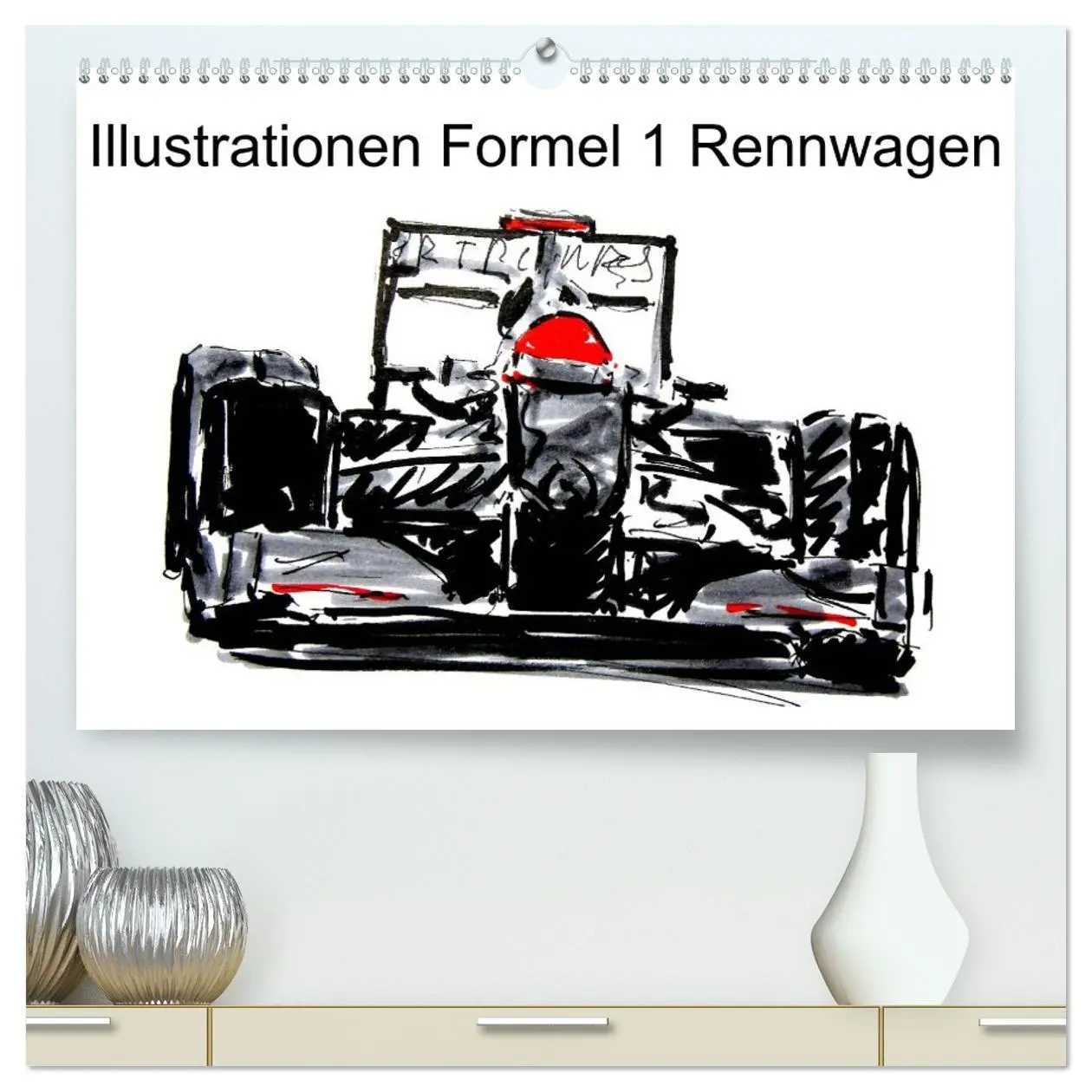 Cover: 9783516216752 | Illustrationen Formel 1 Rennwagen (hochwertiger Premium...