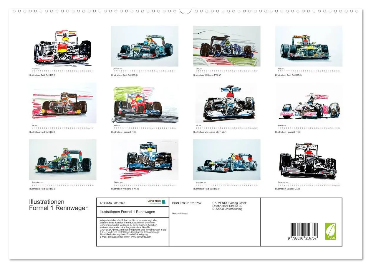 Bild: 9783516216752 | Illustrationen Formel 1 Rennwagen (hochwertiger Premium...