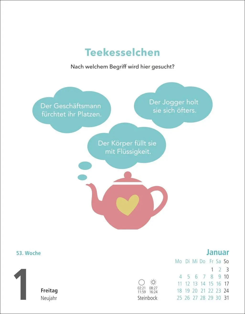Bild: 9783756416752 | Stefan Heine Gehirnjogging Tagesabreißkalender 2027 | Stefan Heine