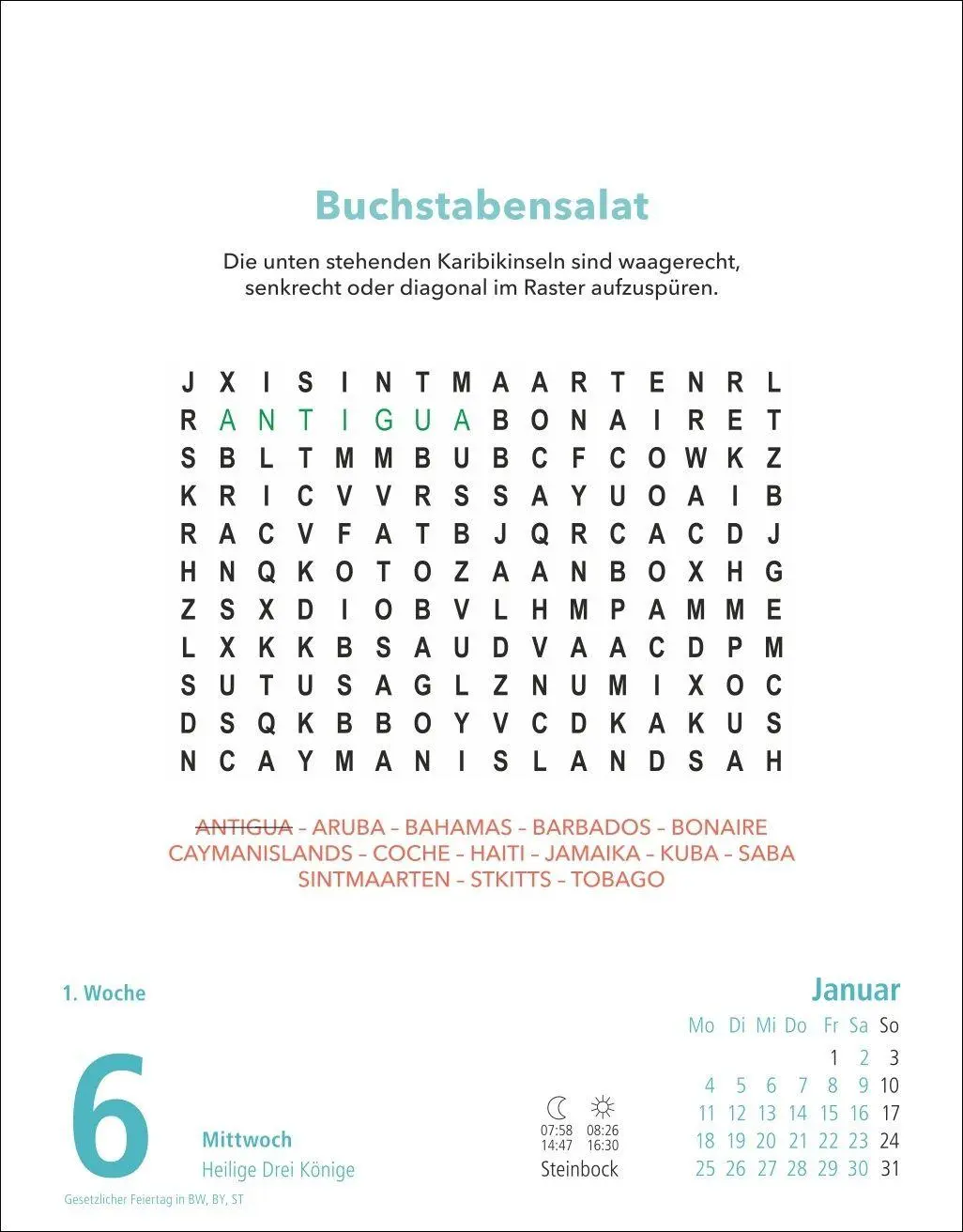 Bild: 9783756416752 | Stefan Heine Gehirnjogging Tagesabreißkalender 2027 | Stefan Heine