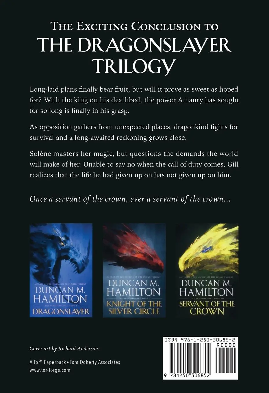 Rückseite: 9781250306852 | Servant of the Crown | Duncan M. Hamilton | Taschenbuch | Englisch