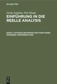 Cover: 9783111056852 | Integralrechnung der Funktionen mehrerer Veränderlicher | Buch | 1983