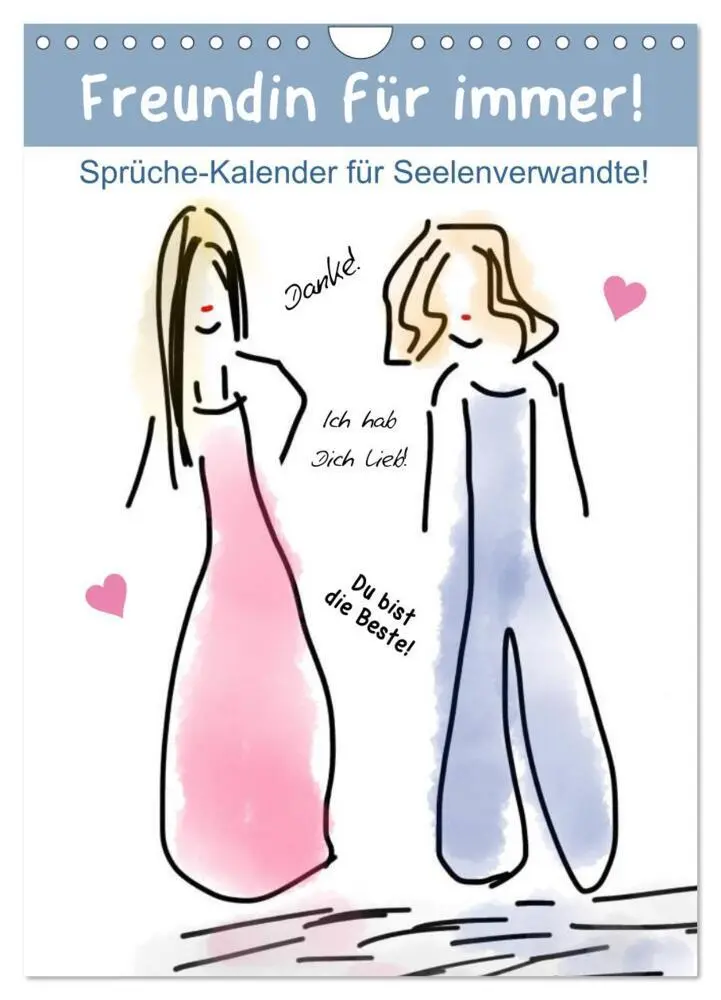 Cover: 9783435956852 | Freundin für immer! Sprüche-Kalender für Seelenverwandte!...