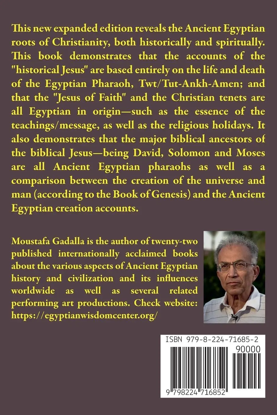 Rückseite: 9798224716852 | The Ancient Egyptian Roots of Christianity | Moustafa Gadalla | Buch