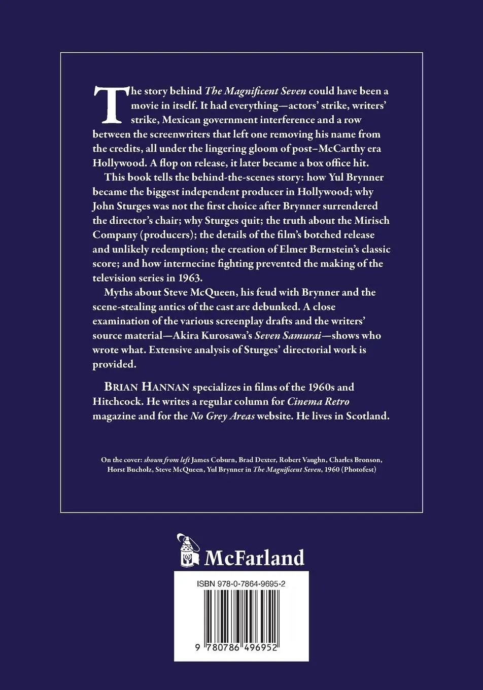 Rückseite: 9780786496952 | The Making of The Magnificent Seven | Brian Hannan | Taschenbuch