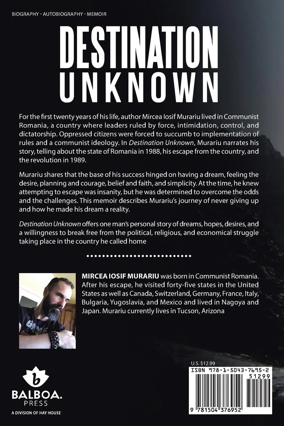 Rückseite: 9781504376952 | Destination Unknown | Mircea Iosif Murariu | Taschenbuch | Englisch
