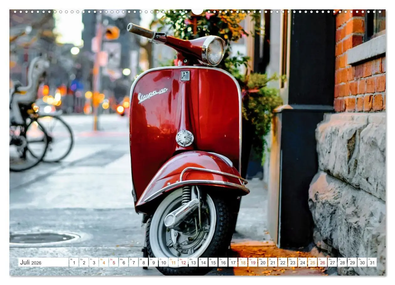 Bild: 9783457416952 | Kult Roller - Vesparade (hochwertiger Premium Wandkalender 2026 DIN...