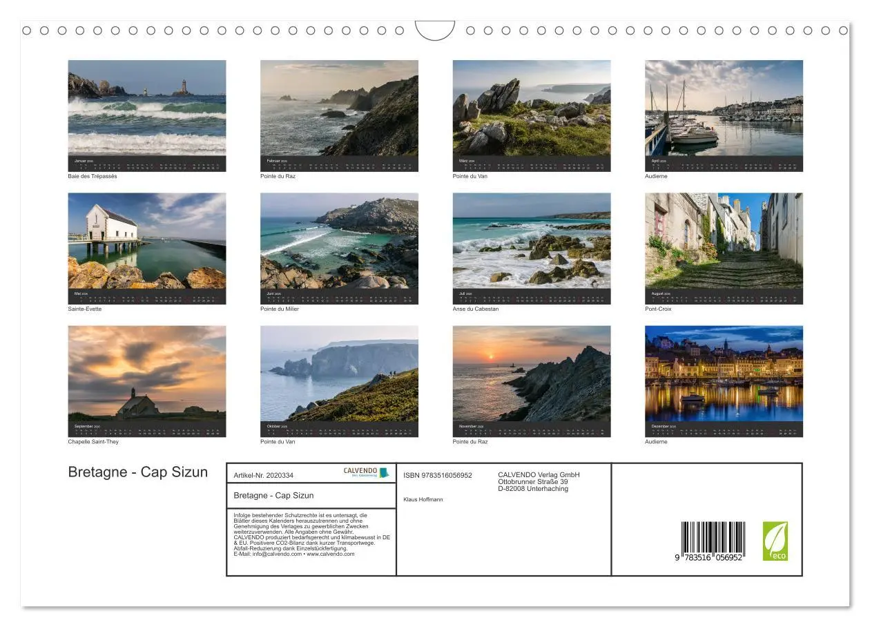 Bild: 9783516056952 | Bretagne - Cap Sizun (Wandkalender 2026 DIN A3 quer), CALVENDO...