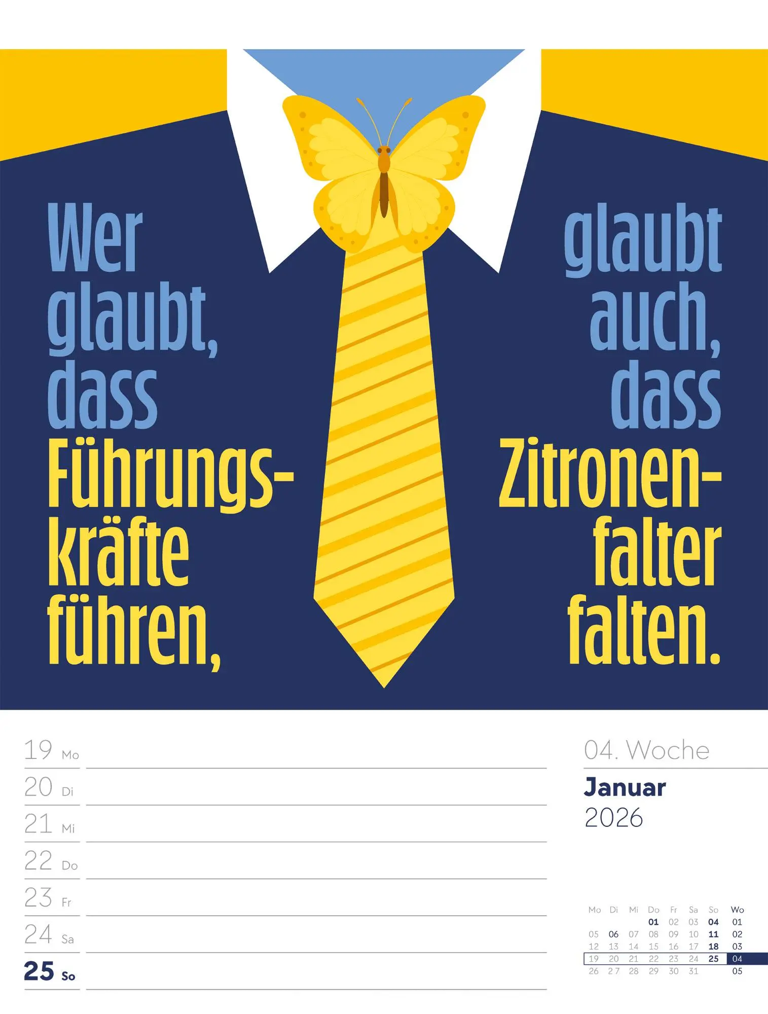 Bild: 9783838426952 | Klartext Sprüchekalender - Wochenplaner Kalender 2026 | GmbH | 56 S.
