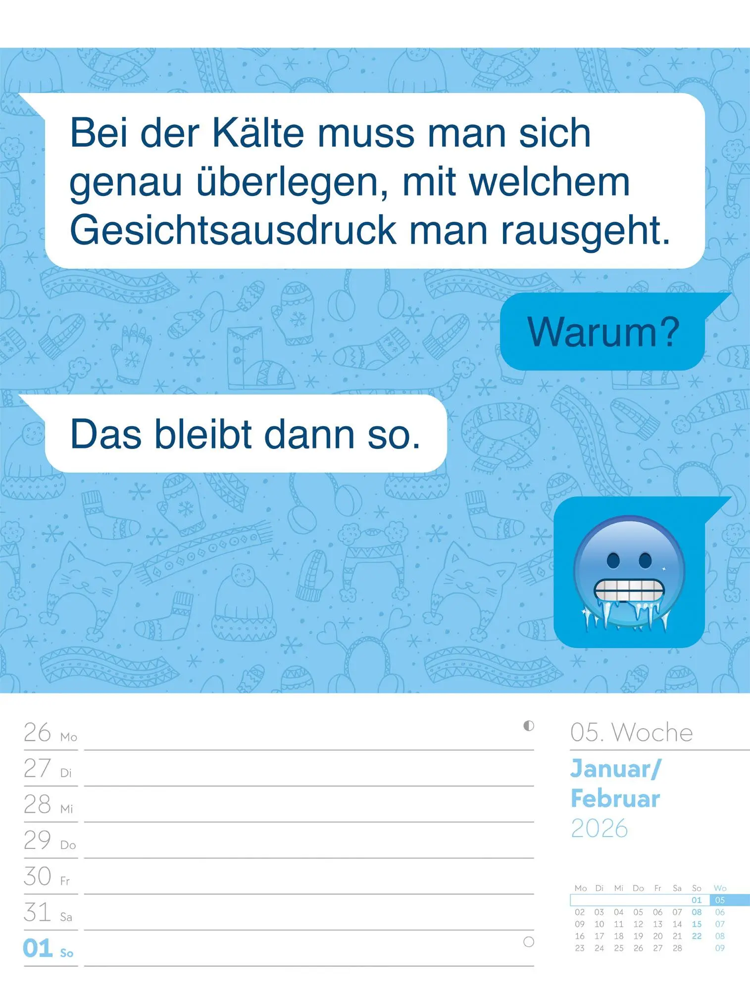 Bild: 9783838426952 | Klartext Sprüchekalender - Wochenplaner Kalender 2026 | GmbH | 56 S.