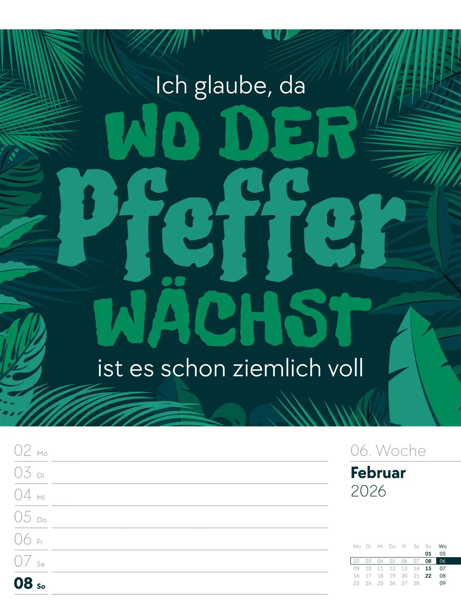 Bild: 9783838426952 | Klartext Sprüchekalender - Wochenplaner Kalender 2026 | GmbH | 56 S.