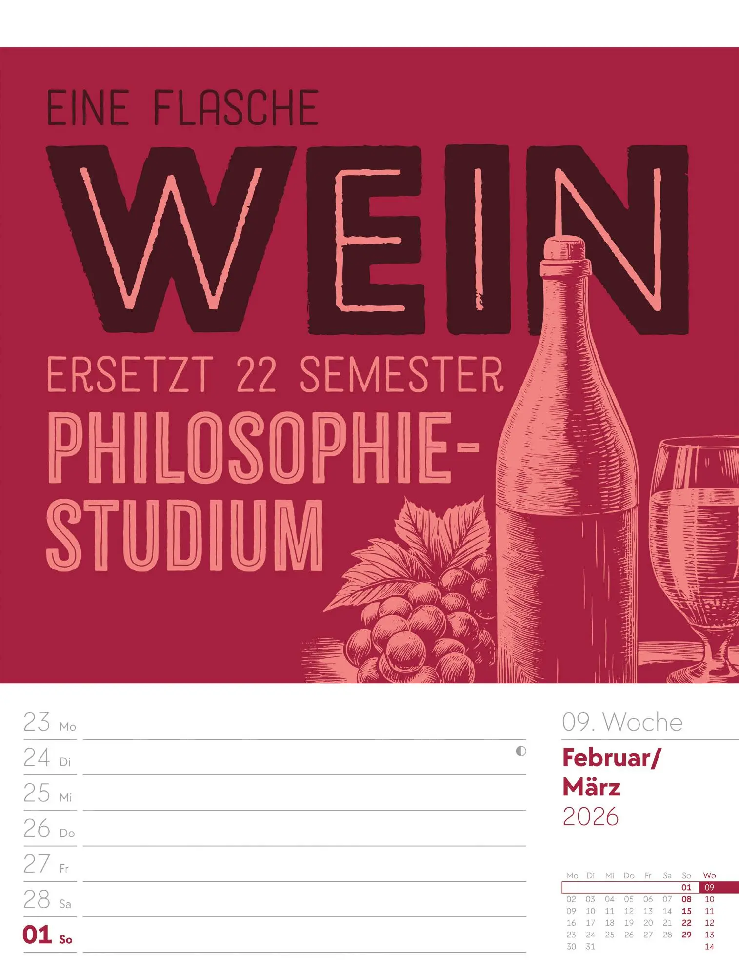 Bild: 9783838426952 | Klartext Sprüchekalender - Wochenplaner Kalender 2026 | GmbH | 56 S.