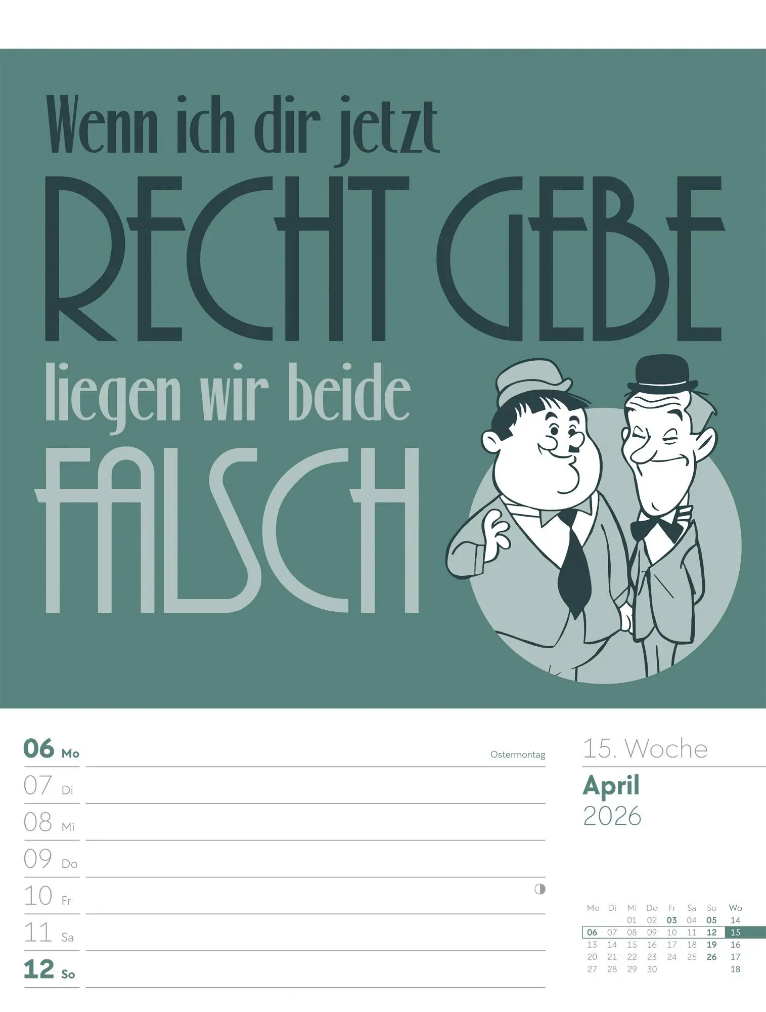 Bild: 9783838426952 | Klartext Sprüchekalender - Wochenplaner Kalender 2026 | GmbH | 56 S.