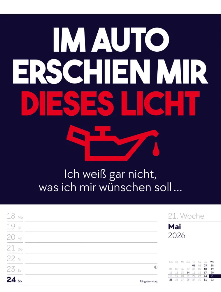 Bild: 9783838426952 | Klartext Sprüchekalender Wochenplaner 2026 | GmbH | Kalender | Deutsch