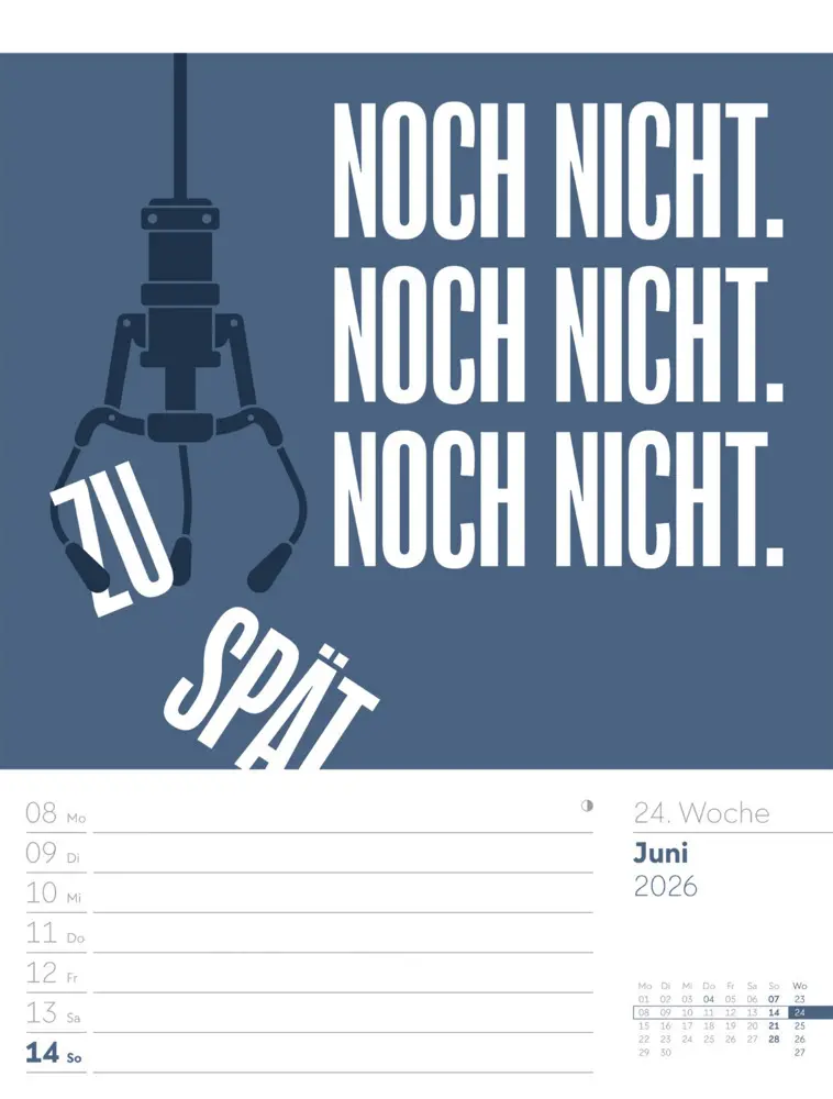 Bild: 9783838426952 | Klartext Sprüchekalender Wochenplaner 2026 | GmbH | Kalender | Deutsch