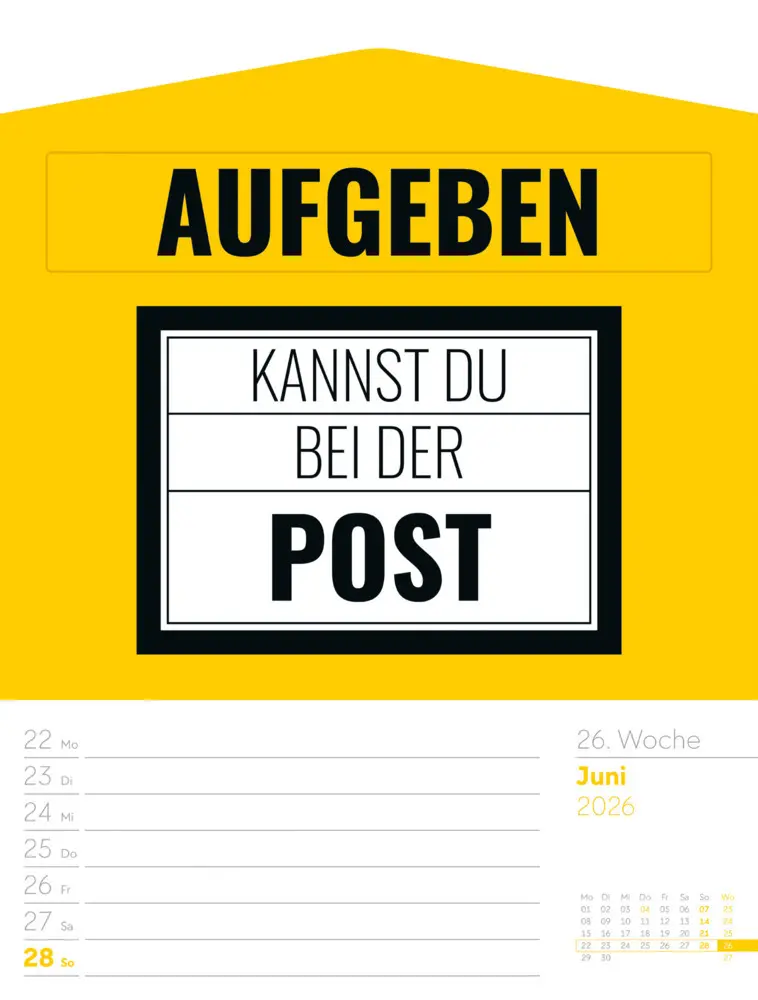 Bild: 9783838426952 | Klartext Sprüchekalender Wochenplaner 2026 | GmbH | Kalender | Deutsch