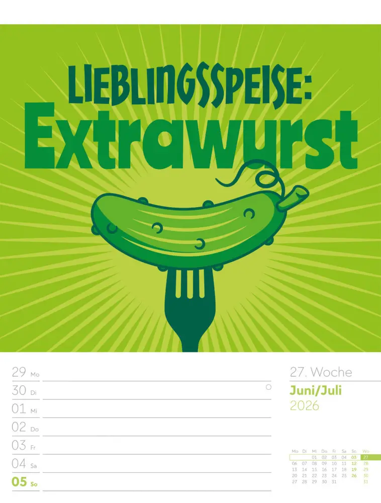 Bild: 9783838426952 | Klartext Sprüchekalender Wochenplaner 2026 | GmbH | Kalender | Deutsch
