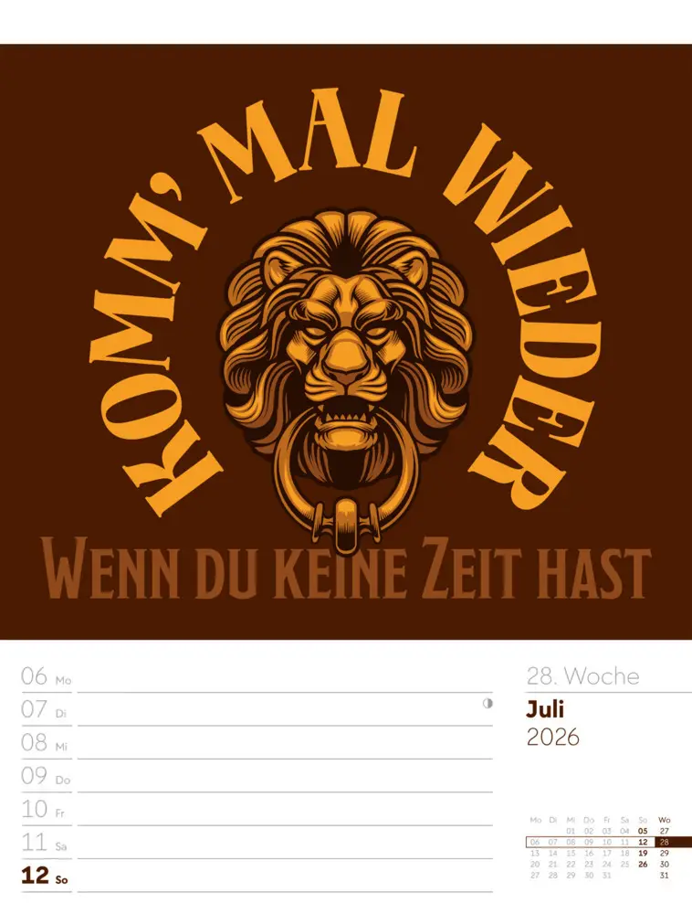 Bild: 9783838426952 | Klartext Sprüchekalender Wochenplaner 2026 | GmbH | Kalender | Deutsch